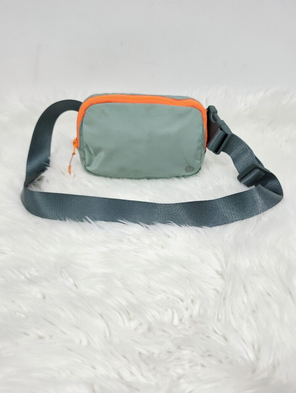 Lululemon Everywhere Belt Bag Mint Green Neon Orange Crossbody